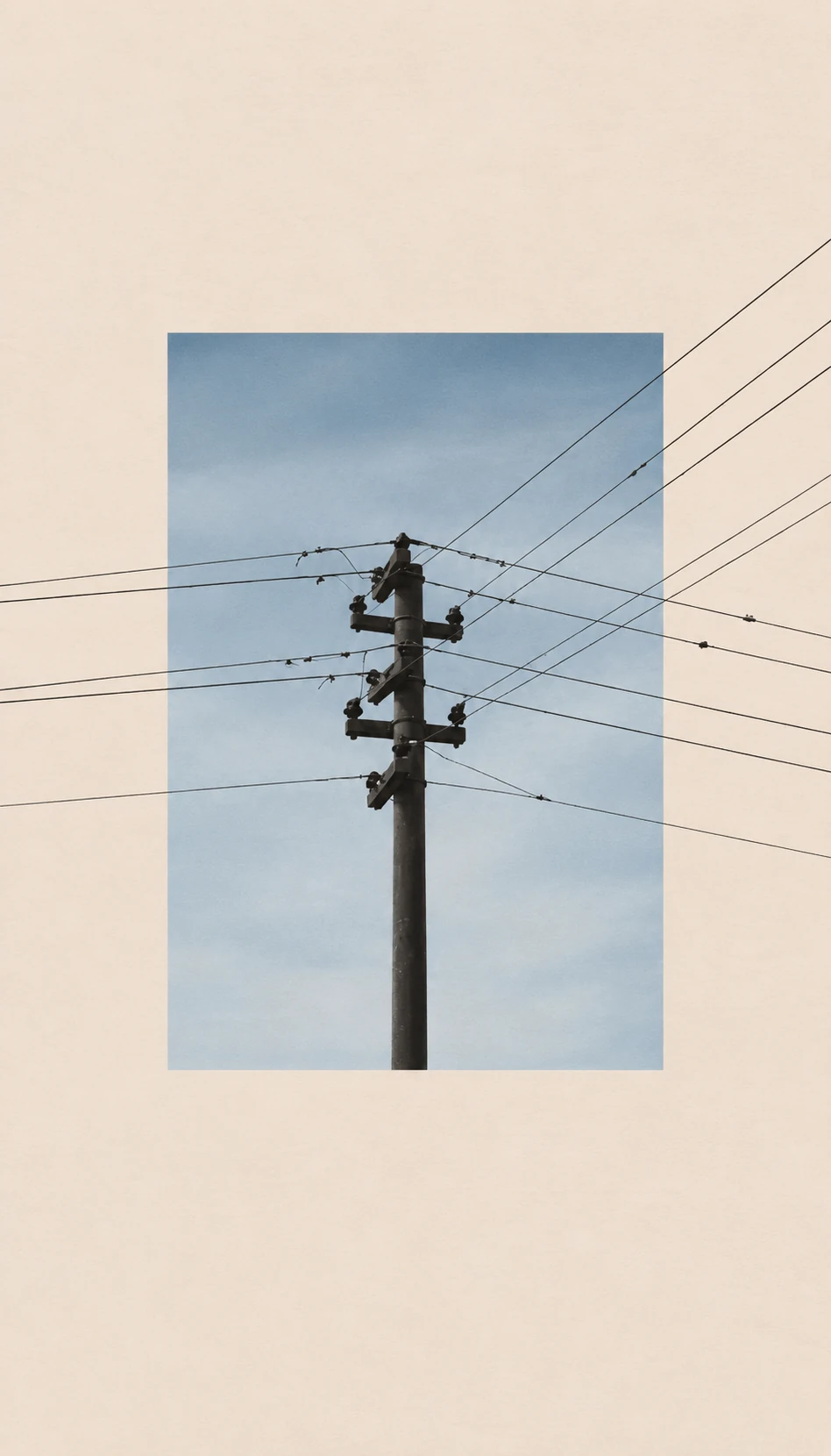 Utility pole poster study